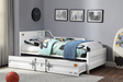 Cargo White Daybed & Trundle (Twin Size) - U&U Home Budget Furniture (Carteret, NJ)