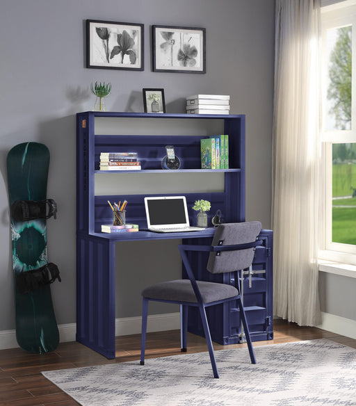 Cargo Blue Desk & Hutch - U&U Home Budget Furniture (Carteret, NJ)