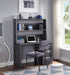 Cargo Gunmetal Desk & Hutch - U&U Home Budget Furniture (Carteret, NJ)
