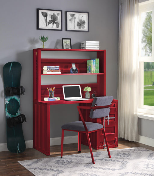 Cargo Red Desk & Hutch - U&U Home Budget Furniture (Carteret, NJ)
