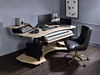 Eleazar Natural Oak Computer Desk - U&U Home Budget Furniture (Carteret, NJ)