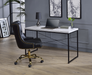 Jurgen Antique White & Black Desk - U&U Home Budget Furniture (Carteret, NJ)
