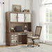 Orianne Antique Gold Computer Desk & Hutch - U&U Home Budget Furniture (Carteret, NJ)