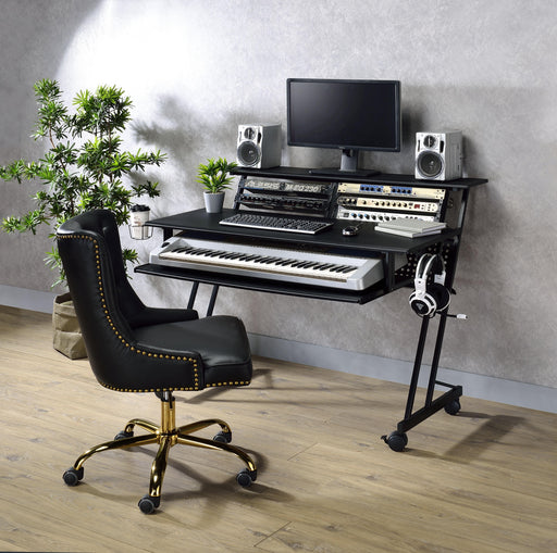 Suitor Black Computer Desk - U&U Home Budget Furniture (Carteret, NJ)