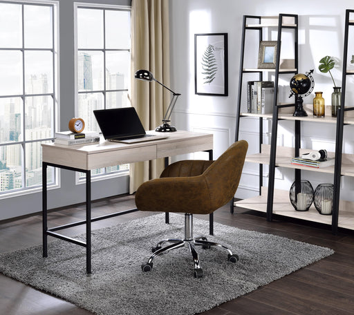 Wendral Natural & Black Desk - U&U Home Budget Furniture (Carteret, NJ)