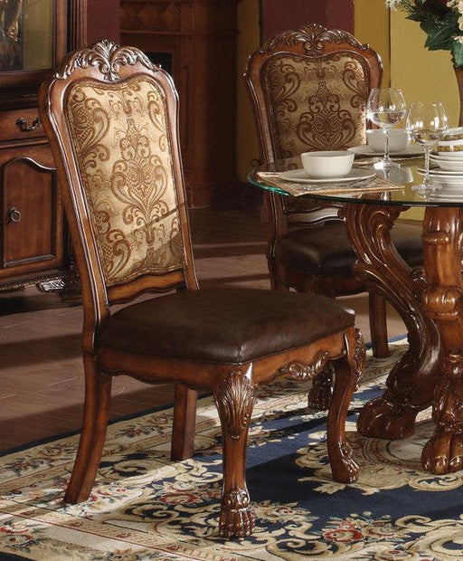 Acme Dresden Side Chairs in Cherry 60012 (Set of 2) - U&U Home Budget Furniture (Carteret, NJ)