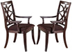 Acme Keenan Dining Arm Chairs (Set of 2) in Dark Walnut 60258 - U&U Home Budget Furniture (Carteret, NJ)