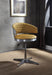 Brancaster Turmeric Top Grain Leather & Chrome Adjustable Chair w/Swivel - U&U Home Budget Furniture (Carteret, NJ)