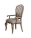Chelmsford Beige Fabric & Antique Taupe Arm Chair - U&U Home Budget Furniture (Carteret, NJ)