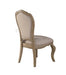 Chelmsford Beige Fabric & Antique Taupe Side Chair - U&U Home Budget Furniture (Carteret, NJ)