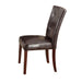 Danville Espresso PU & Walnut Side Chair - U&U Home Budget Furniture (Carteret, NJ)