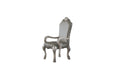 Dresden Vintage Bone White & PU Arm Chair - U&U Home Budget Furniture (Carteret, NJ)