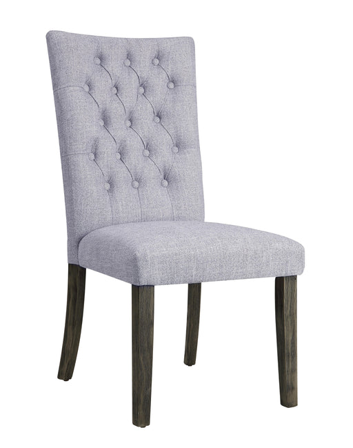 Merel Gray Linen & Gray Oak Side Chair - U&U Home Budget Furniture (Carteret, NJ)