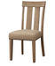 Nathaniel Fabric & Maple Side Chair , Slatted Back - U&U Home Budget Furniture (Carteret, NJ)