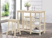 Nyssa Buttermilk Counter Height Set (3Pc Pk) - U&U Home Budget Furniture (Carteret, NJ)