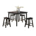 Gaucho Black Counter Height Set (5Pc Pk) - U&U Home Budget Furniture (Carteret, NJ)