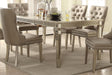 Acme Furniture Kacela Dining Table in Mirror and Champagne 72155 - U&U Home Budget Furniture (Carteret, NJ)