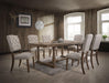 Bernard Weathered Oak Dining Table - U&U Home Budget Furniture (Carteret, NJ)