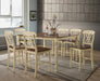 Dylan Buttermilk & Oak Counter Height Table - U&U Home Budget Furniture (Carteret, NJ)