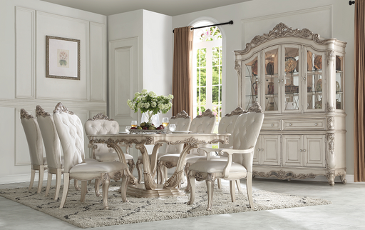 Gorsedd Antique White Dining Table - U&U Home Budget Furniture (Carteret, NJ)
