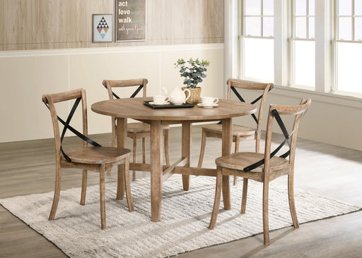 Kendric Rustic Oak Dining Table - U&U Home Budget Furniture (Carteret, NJ)