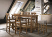 Martha II Weathered Oak Counter Height Table - U&U Home Budget Furniture (Carteret, NJ)