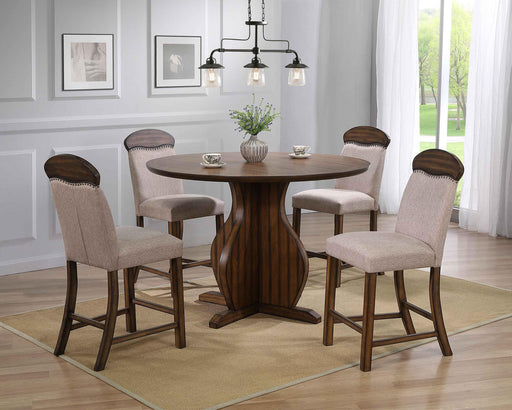 Maurice Oak Counter Height Table - U&U Home Budget Furniture (Carteret, NJ)