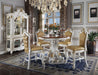 Picardy Antique Pearl & Cherry Oak Counter Height Table - U&U Home Budget Furniture (Carteret, NJ)