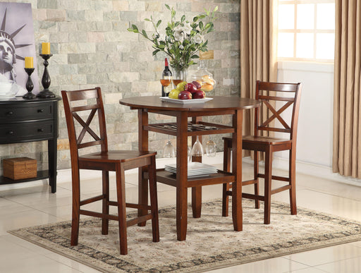 Tartys Cherry Counter Height Table - U&U Home Budget Furniture (Carteret, NJ)