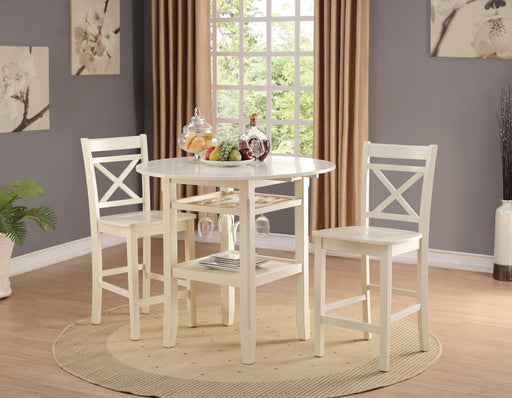 Tartys Cream Counter Height Table - U&U Home Budget Furniture (Carteret, NJ)