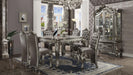 Versailles Antique Platinum Counter Height Table - U&U Home Budget Furniture (Carteret, NJ)