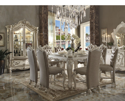 Versailles Bone White Counter Height Table - U&U Home Budget Furniture (Carteret, NJ)