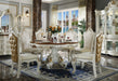 Picardy Antique Pearl & Cherry Oak Dining Table - U&U Home Budget Furniture (Carteret, NJ)