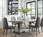 Waylon Gray Oak Dining Table - U&U Home Budget Furniture (Carteret, NJ)