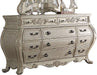 Acme Ragenardus Dresser in Antique White 27015 - U&U Home Budget Furniture (Carteret, NJ)