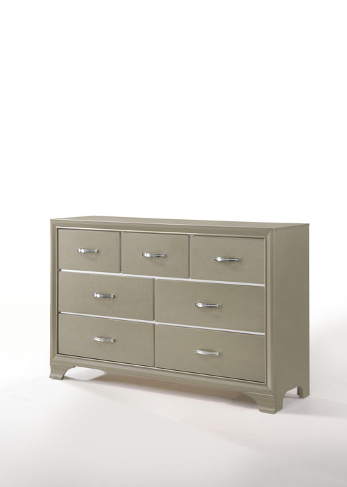 Carine Champagne Dresser - U&U Home Budget Furniture (Carteret, NJ)