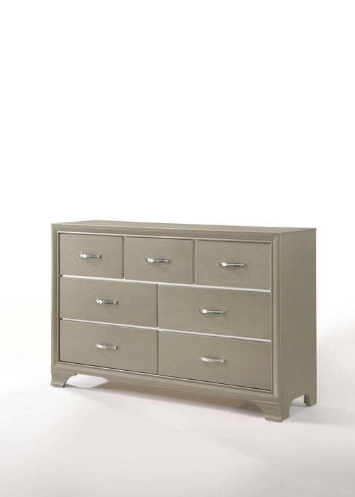 Carine Champagne Dresser - U&U Home Budget Furniture (Carteret, NJ)