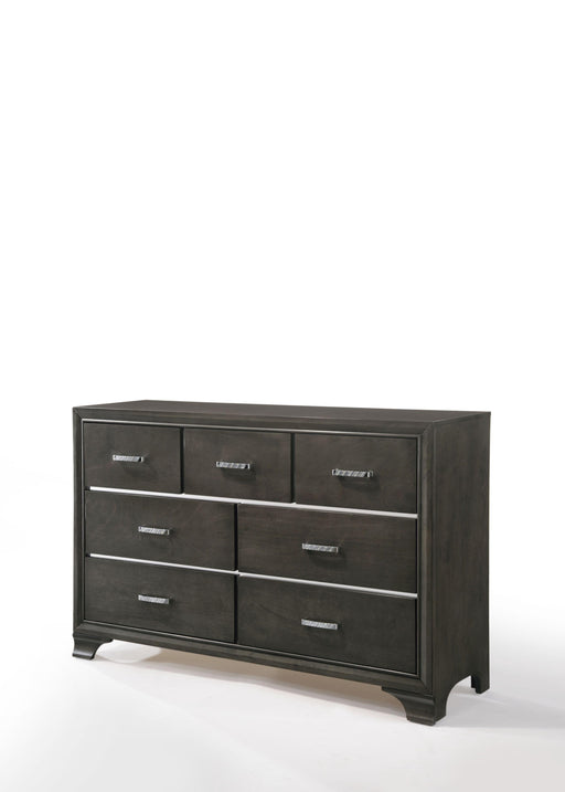 Carine II Gray Dresser - U&U Home Budget Furniture (Carteret, NJ)