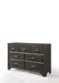 Carine II Gray Dresser - U&U Home Budget Furniture (Carteret, NJ)