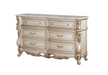 Gorsedd Marble & Antique White Dresser - U&U Home Budget Furniture (Carteret, NJ)