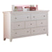 Lacey White Dresser - U&U Home Budget Furniture (Carteret, NJ)