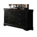 Louis Philippe Black Dresser - U&U Home Budget Furniture (Carteret, NJ)
