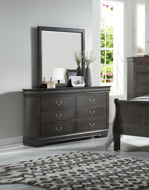 Louis Philippe Dark Gray Dresser - U&U Home Budget Furniture (Carteret, NJ)