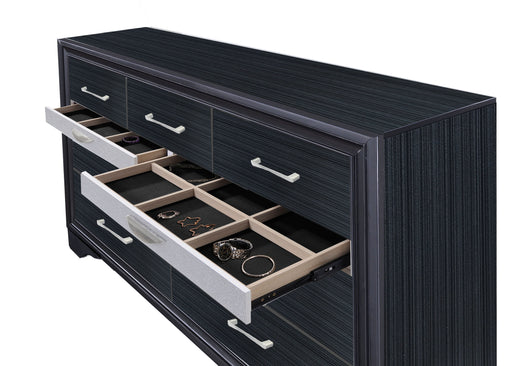 Naima Black Dresser - U&U Home Budget Furniture (Carteret, NJ)