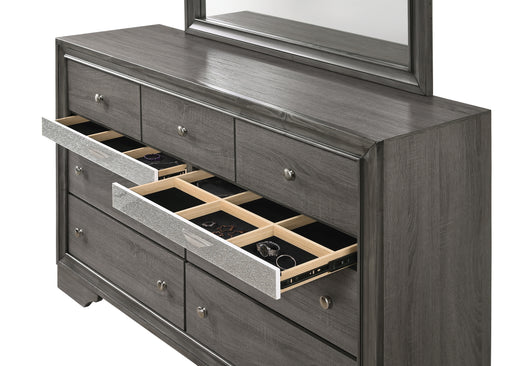 Naima Gray Dresser - U&U Home Budget Furniture (Carteret, NJ)