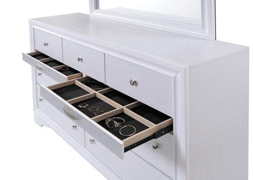 Naima White Dresser - U&U Home Budget Furniture (Carteret, NJ)