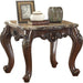 Acme Furniture Devayne End Table in Marble/Dark Walnut 81687 - U&U Home Budget Furniture (Carteret, NJ)