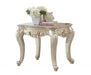 Acme Furniture Gorsedd End Table in Antique White 82442 - U&U Home Budget Furniture (Carteret, NJ)