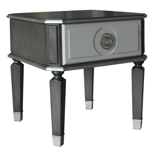 Acme Furniture House Beatrice End Table in Charcoal 88817 - U&U Home Budget Furniture (Carteret, NJ)