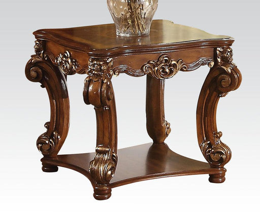 Acme Vendome Square End Table in Cherry 82001 - U&U Home Budget Furniture (Carteret, NJ)